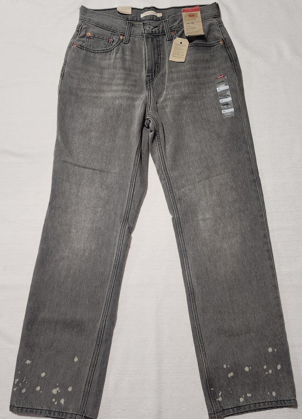 Levi's low pro straight jeans waist 28'' length 42''